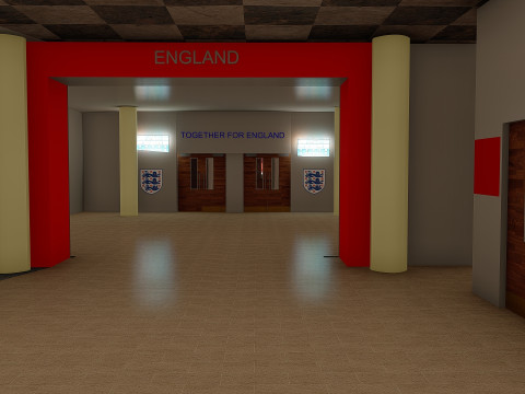 Wembley Stadium with interior 3D Model