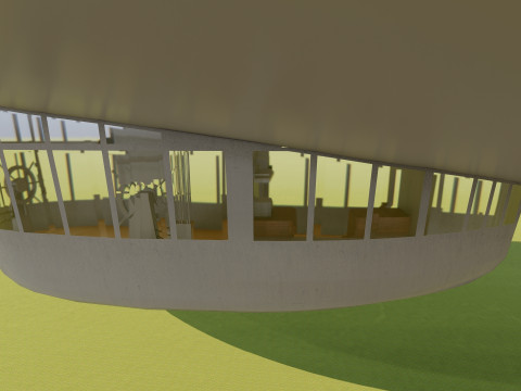 Hindenburg zeppelin with interior 3Dモデル