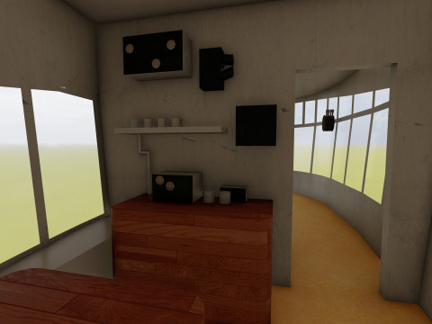 Hindenburg zeppelin with interior 3Dモデル
