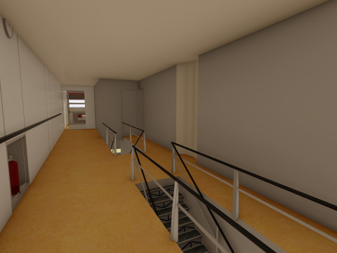 Hindenburg zeppelin with interior 3Dモデル