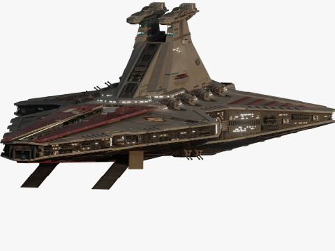 Venator class with interior Model 3D