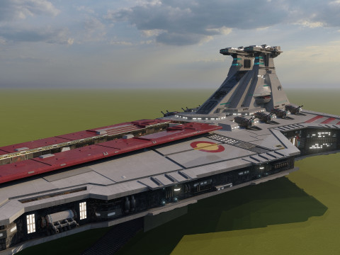Venator class with interior Modello 3D