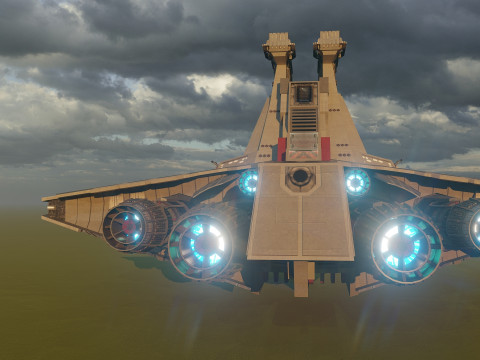 Venator class with interior Modello 3D