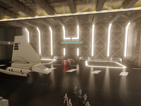 Venator class with interior Modello 3D