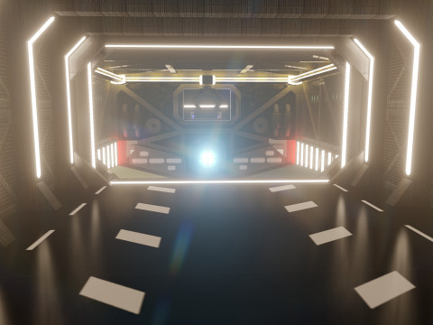 Venator class with interior Modello 3D