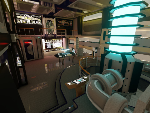 Venator class with interior Modello 3D