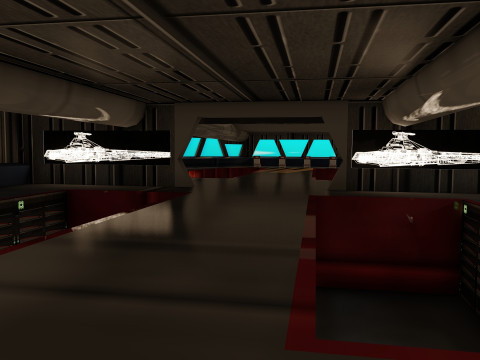 Venator class with interior Modello 3D