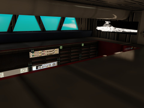 Venator class with interior Modello 3D