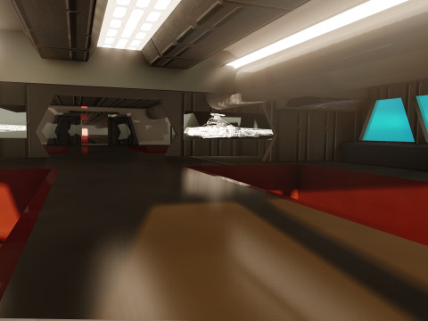 Venator class with interior Modello 3D