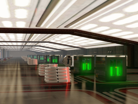 Venator class with interior Modello 3D