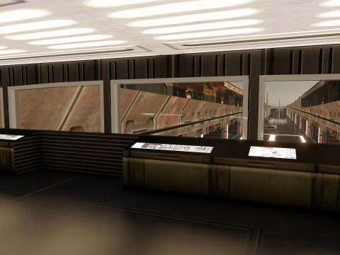 Venator class with interior Modello 3D
