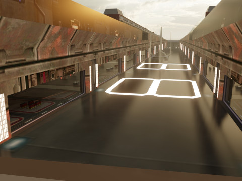 Venator class with interior Modello 3D