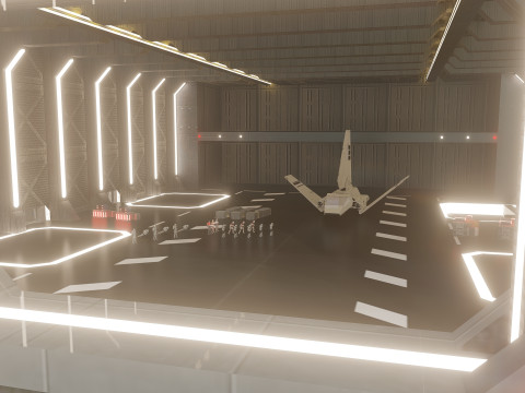 Venator class with interior Modello 3D