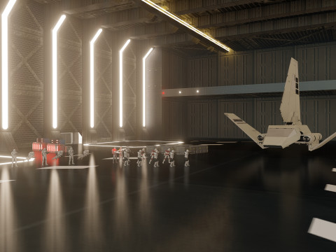 Venator class with interior Modello 3D