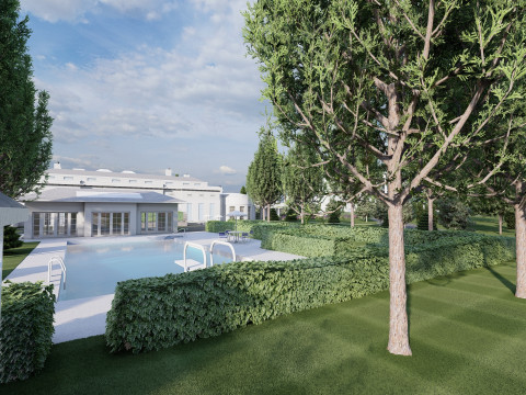 The White House with interior Modello 3D