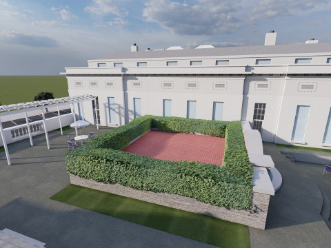 The White House with interior Modello 3D