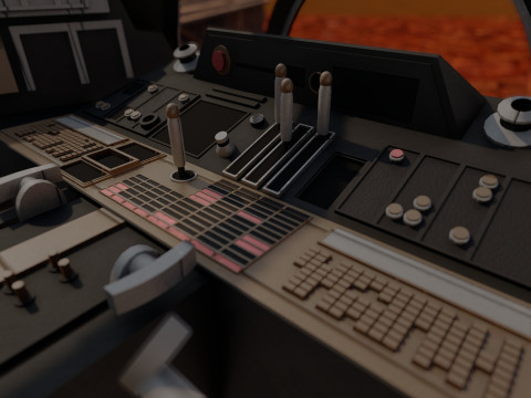 Millennium Falcon with Interior 3D 模型