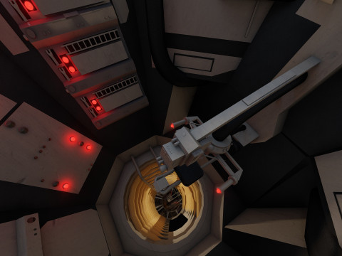 Millennium Falcon with Interior 3D 模型