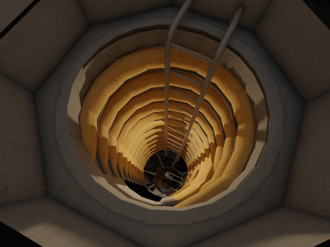 Millennium Falcon with Interior 3D 模型