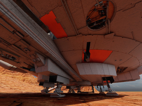 Millennium Falcon with Interior 3D 模型