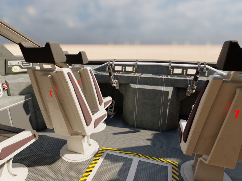 Star Wars Lambda T4A Class Shuttle with full interior 3D 모델