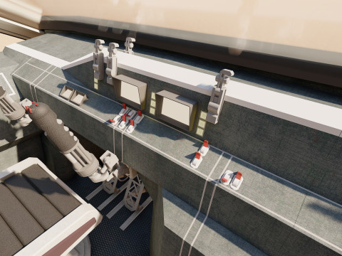 Star Wars Lambda T4A Class Shuttle with full interior 3D 모델