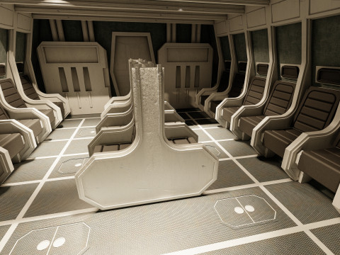 Star Wars Lambda T4A Class Shuttle with full interior 3D 모델