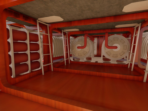 Star Wars Lambda T4A Class Shuttle with full interior 3D 모델