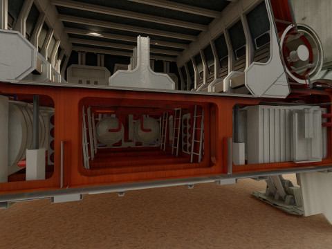 Star Wars Lambda T4A Class Shuttle with full interior 3D 모델
