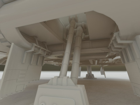 Star Wars Lambda T4A Class Shuttle with full interior 3D 모델