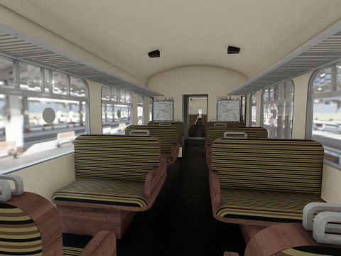 FICTIONAL TRAIN DEPOT AND STATION 3D 모델
