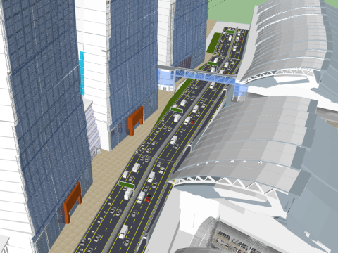 Marina bay sands Singapore Modello 3D