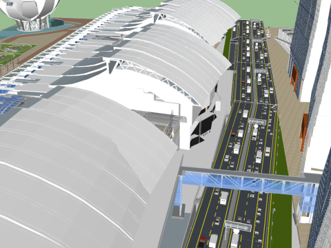 Marina bay sands Singapore Modello 3D