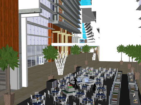 Marina bay sands Singapore Modello 3D