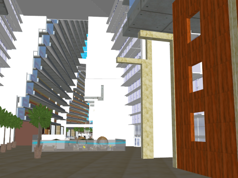 Marina bay sands Singapore Modello 3D