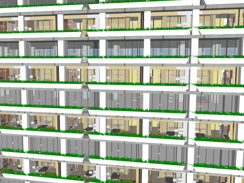 Marina bay sands Singapore Modello 3D