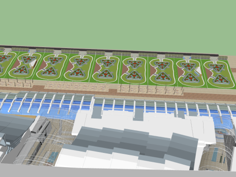 Marina bay sands Singapore Modello 3D
