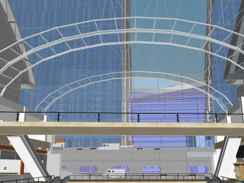 Marina bay sands Singapore Modello 3D