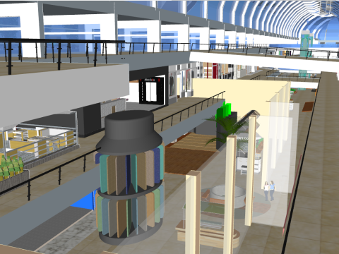 Marina bay sands Singapore Modello 3D