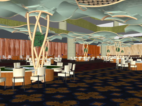 Marina bay sands Singapore Modello 3D