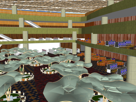 Marina bay sands Singapore Modello 3D