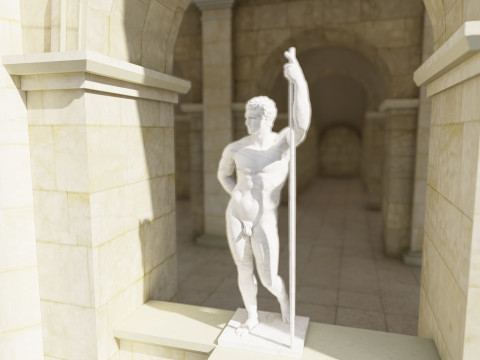 Colosseum and Temple of Venus and Roma 3D 모델