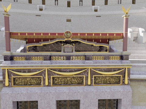 Colosseum and Temple of Venus and Roma 3D 모델