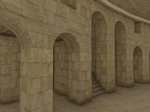 Colosseum and Temple of Venus and Roma 3D 모델
