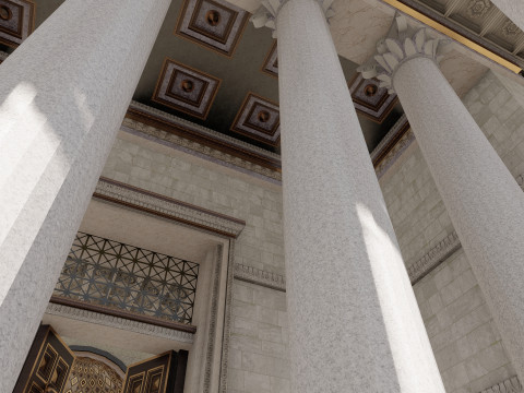 Colosseum and Temple of Venus and Roma 3D 모델