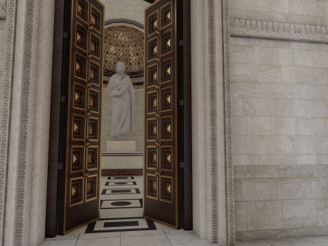 Colosseum and Temple of Venus and Roma 3D 모델