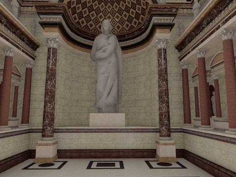 Colosseum and Temple of Venus and Roma 3D 모델