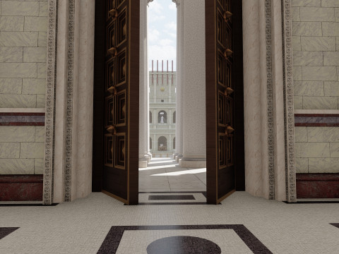 Colosseum and Temple of Venus and Roma 3D 모델
