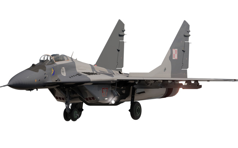 Mig 29 jet fighter 3D Модель .c4d .max .obj .3ds .fbx .stl .blend 