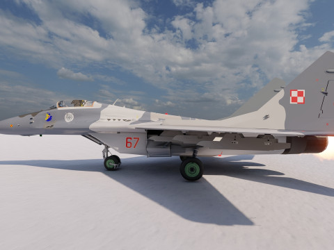 Mig 29 jet fighter 3D Модель
